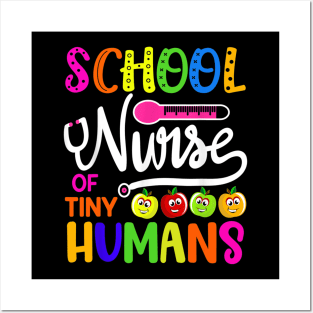School Nurse Of Tiny Humans Teacher Back To School Posters and Art